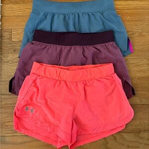 Under Armour Women's Shorts - Coral, Burgundy, Teal